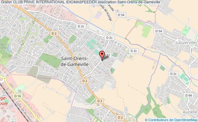 plan association Club Prive International Idiomaspeeder Saint-Orens-de-Gameville