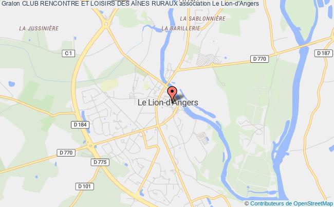 plan association Club Rencontre Et Loisirs Des AÎnes Ruraux Le Lion d'Angers