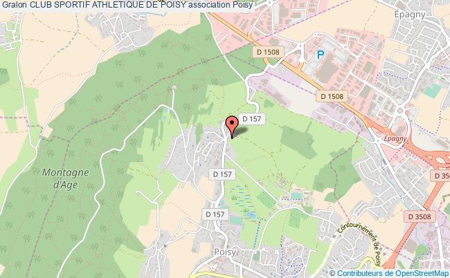 plan association Club Sportif Athletique De Poisy Poisy