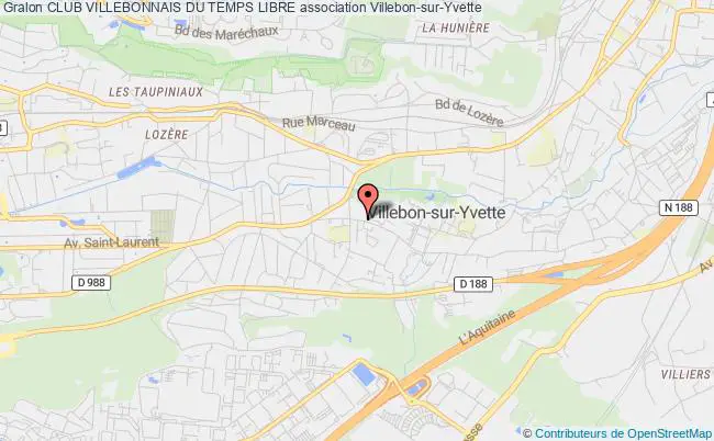 plan association Club Villebonnais Du Temps Libre Villebon-sur-Yvette