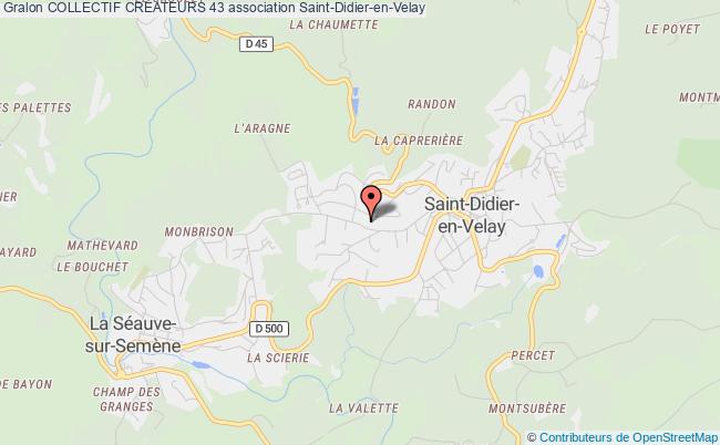 plan association Collectif CrÉateurs 43 Saint-Didier-en-Velay