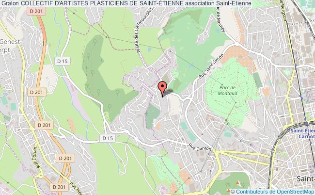 plan association Collectif D'artistes Plasticiens De Saint-Étienne Saint-Étienne