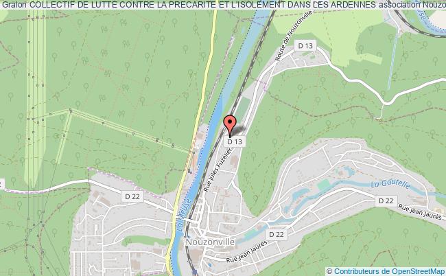 plan association Collectif De Lutte Contre La Precarite Et L'isolement Dans Les Ardennes Nouzonville