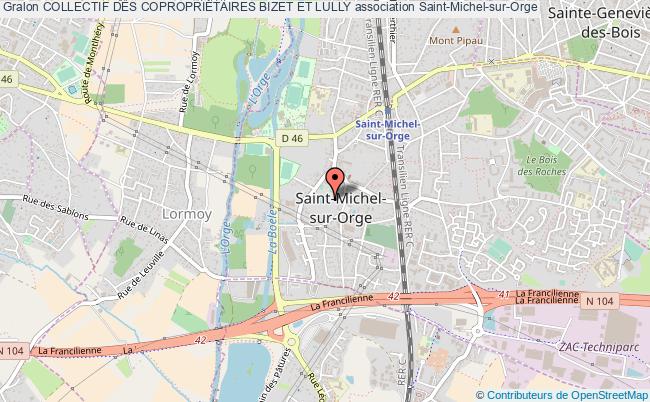 plan association Collectif Des CopropriÉtaires Bizet Et Lully Saint-Michel-sur-Orge