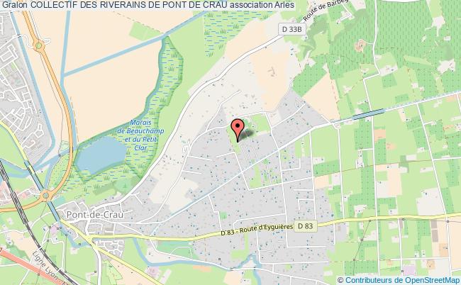 plan association Collectif Des Riverains De Pont De Crau Arles