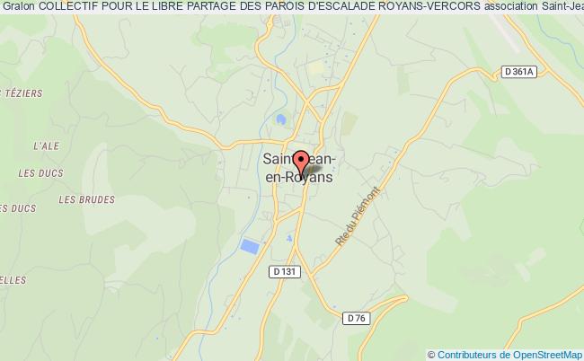 plan association Collectif Pour Le Libre Partage Des Parois D'escalade Royans-vercors Saint-Jean-en-Royans