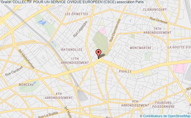 plan association Collectif Pour Un Service Civique Europeen (csce) Paris