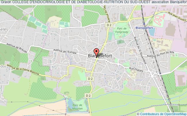 plan association College D'endocrinologie Et De Diabetologie-nutrition Du Sud-ouest Blanquefort