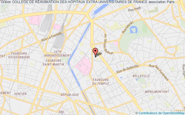 plan association CollÈge De RÉanimation Des HÔpitaux Extra Universitaires De France Paris