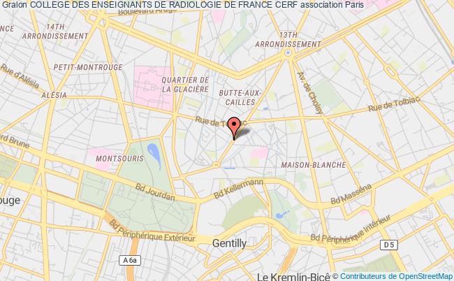 plan association College Des Enseignants De Radiologie De France Cerf Paris
