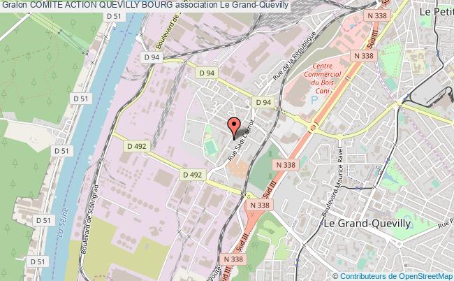 plan association Comite Action Quevilly Bourg Le Grand-Quevilly