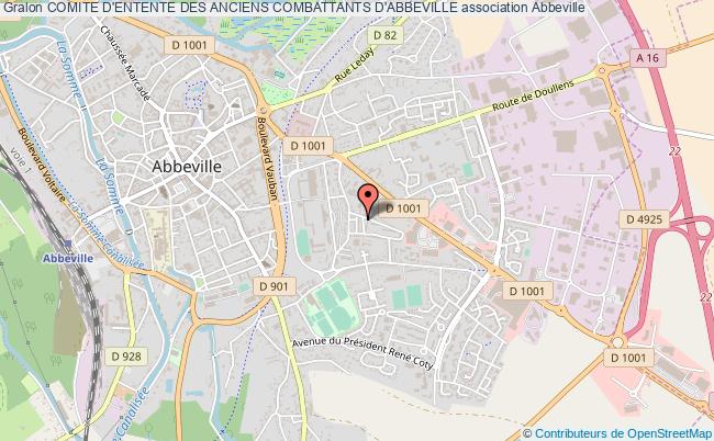 plan association Comite D'entente Des Anciens Combattants D'abbeville Abbeville