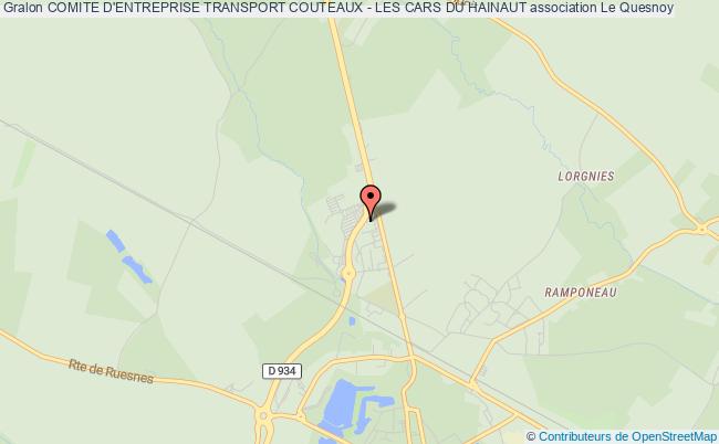 plan association Comite D'entreprise Transport Couteaux - Les Cars Du Hainaut Le Quesnoy