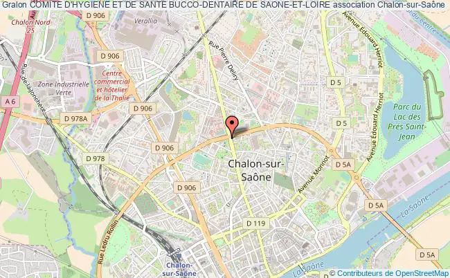 plan association Comite D'hygiene Et De Sante Bucco-dentaire De Saone-et-loire Chalon-sur-Saône