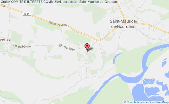 plan association ComitÉ D'intÉrÊts Communal Saint-Maurice-de-Gourdans