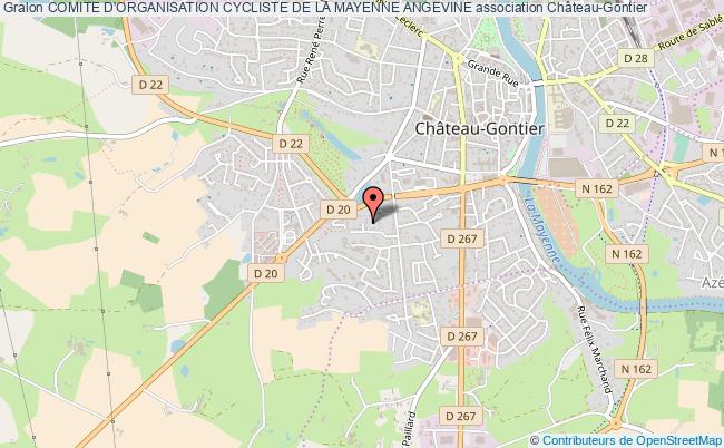 plan association Comite D'organisation Cycliste De La Mayenne Angevine Château-Gontier