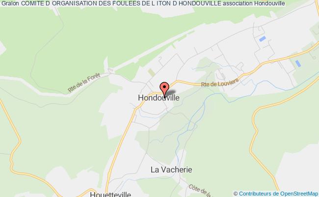 plan association Comite D Organisation Des Foulees De L Iton D Hondouville Hondouville