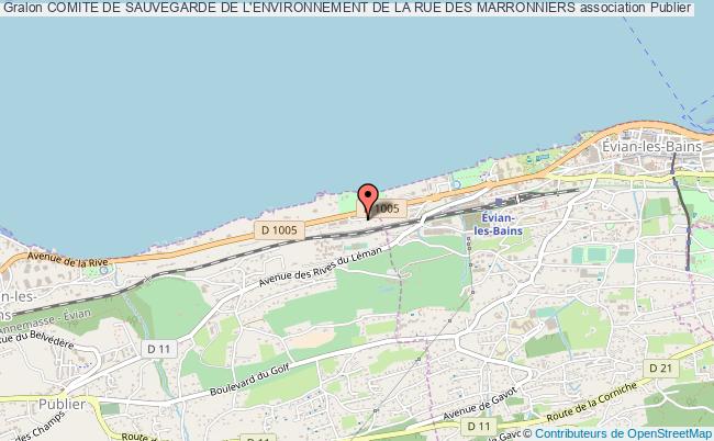 plan association Comite De Sauvegarde De L'environnement De La Rue Des Marronniers Publier