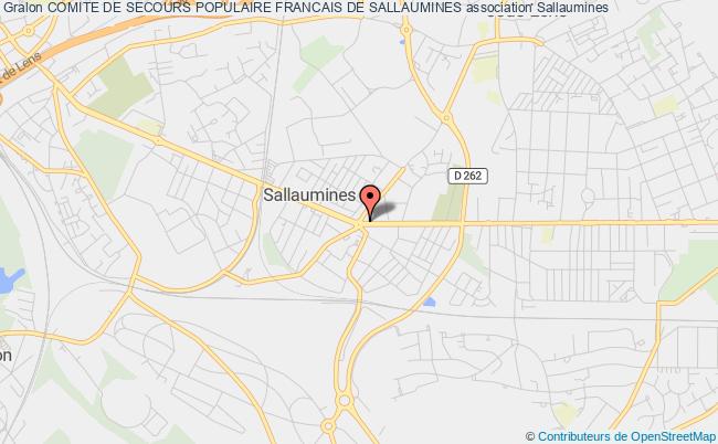 plan association Comite De Secours Populaire Francais De Sallaumines Sallaumines