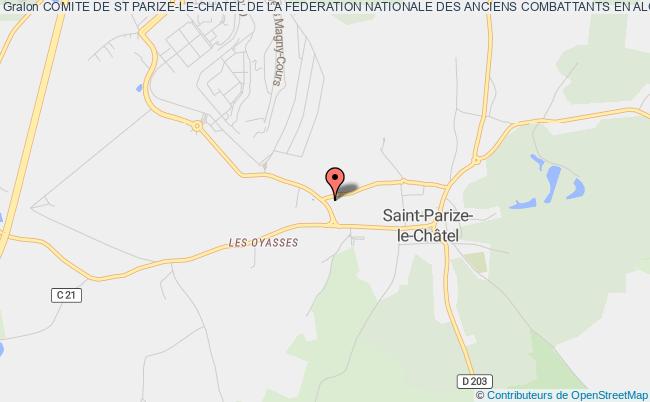 plan association Comite De St Parize-le-chatel De La Federation Nationale Des Anciens Combattants En Algerie Saint-Parize-le-Châtel