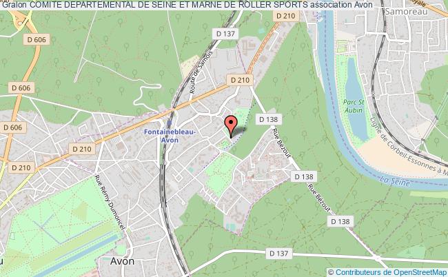 plan association Comite Departemental De Seine Et Marne De Roller Sports Avon