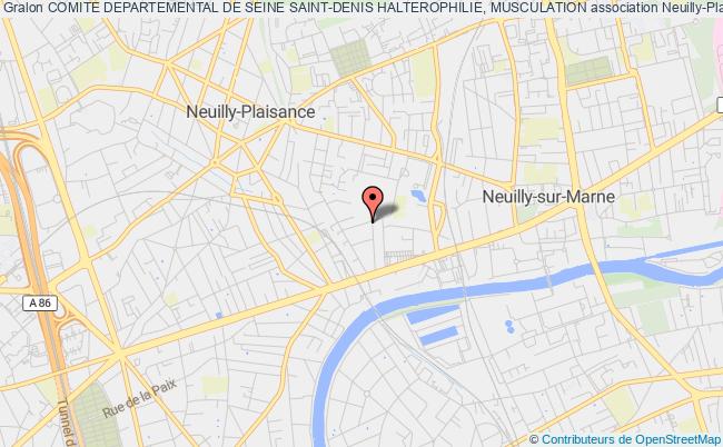 plan association Comite Departemental De Seine Saint-denis Halterophilie, Musculation Neuilly-Plaisance