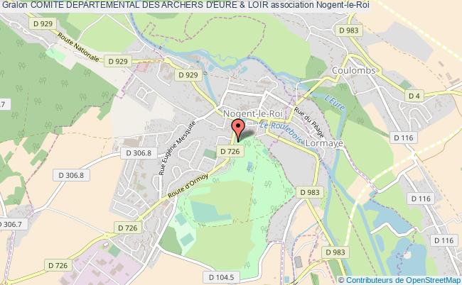 plan association Comite Departemental Des Archers D'eure & Loir Nogent-le-Roi