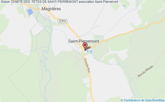 plan association ComitÉ Des  FÊtes De Saint-pierremont Saint-Pierremont