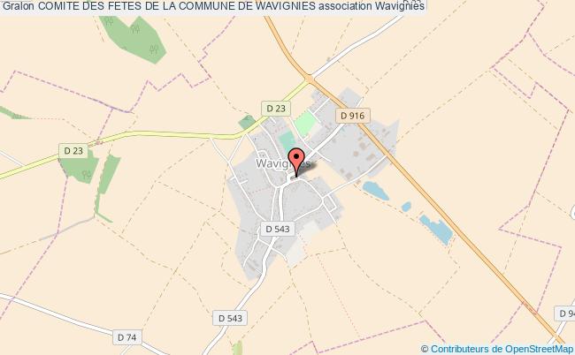 plan association Comite Des Fetes De La Commune De Wavignies Wavignies
