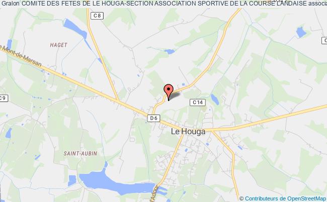 plan association Comite Des Fetes De Le Houga-section Association Sportive De La Course Landaise Le Houga