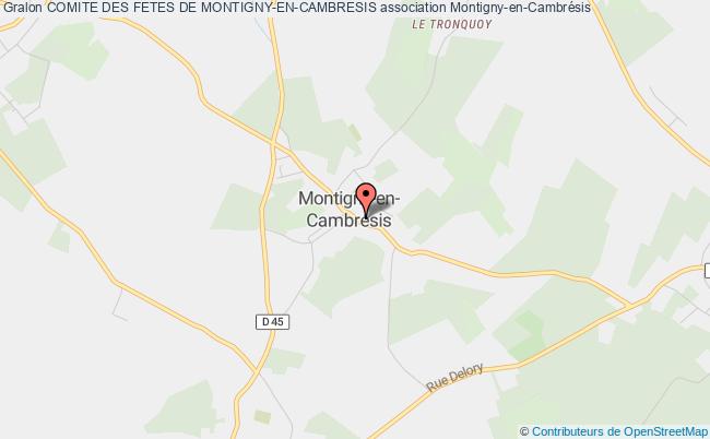 plan association Comite Des Fetes De Montigny-en-cambresis Montigny-en-Cambrésis