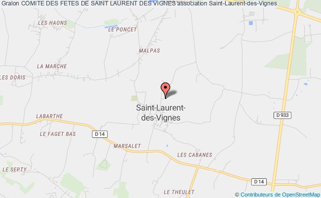 plan association Comite Des Fetes De Saint Laurent Des Vignes Saint-Laurent-des-Vignes