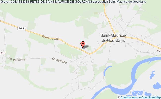 plan association Comite Des Fetes De Saint Maurice De Gourdans Saint-Maurice-de-Gourdans