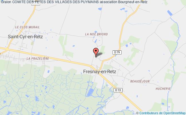 plan association Comite Des Fetes Des Villages Des Puymains Bourgneuf-en-Retz