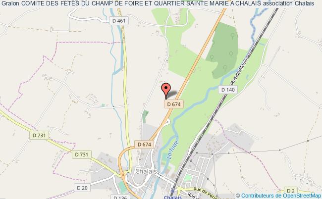 plan association Comite Des Fetes Du Champ De Foire Et Quartier Sainte Marie A Chalais Chalais