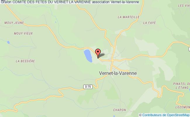 plan association Comite Des Fetes Du Vernet La Varenne Vernet-la-Varenne