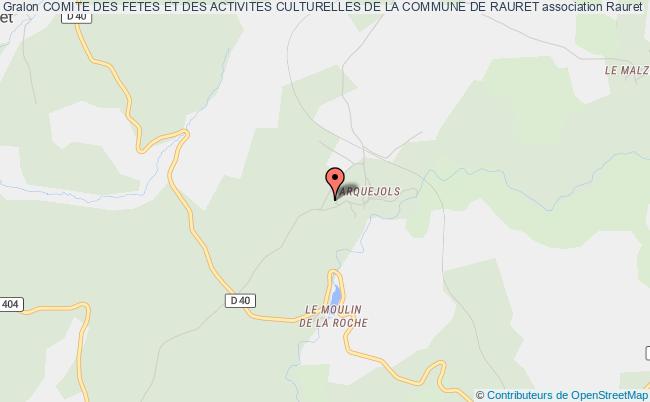 COMITE DES FETES ET DES ACTIVITES CULTURELLES DE LA COMMUNE DE RAURET