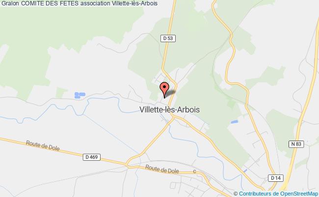 plan association Comite Des Fetes Villette-lès-Arbois