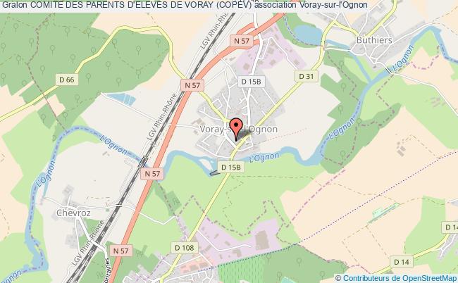 plan association Comite Des Parents D'eleves De Voray (copev) Voray-sur-l'Ognon