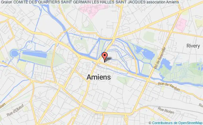 plan association Comite Des Quartiers Saint Germain Les Halles Saint Jacques Amiens
