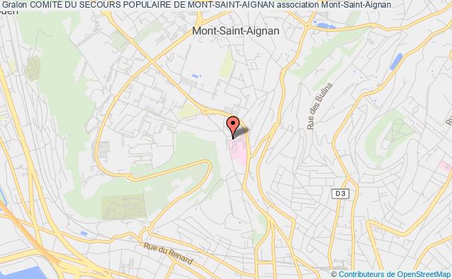 plan association ComitÉ Du Secours Populaire De Mont-saint-aignan Mont-Saint-Aignan