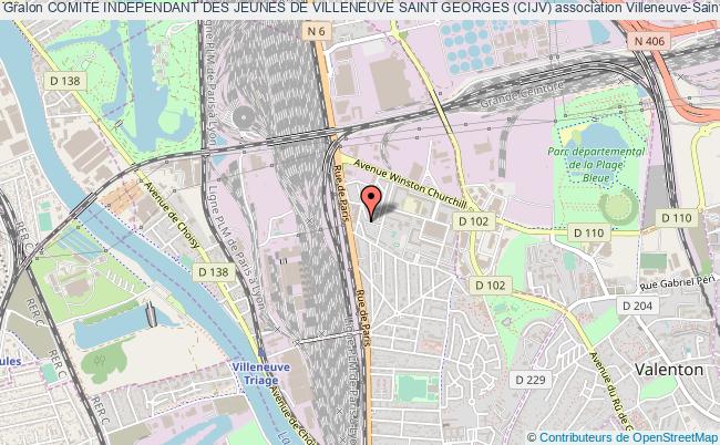 plan association Comite Independant Des Jeunes De Villeneuve Saint Georges (cijv) Villeneuve-Saint-Georges