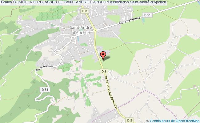 plan association Comite Interclasses De Saint Andre D'apchon Saint-André-d'Apchon
