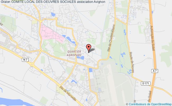 plan association Comite Local Des Oeuvres Sociales Avignon Cedex 9