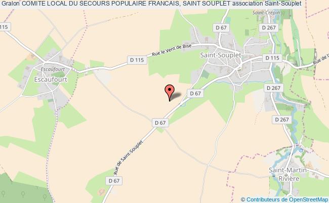 plan association Comite Local Du Secours Populaire Francais, Saint Souplet Saint-Souplet