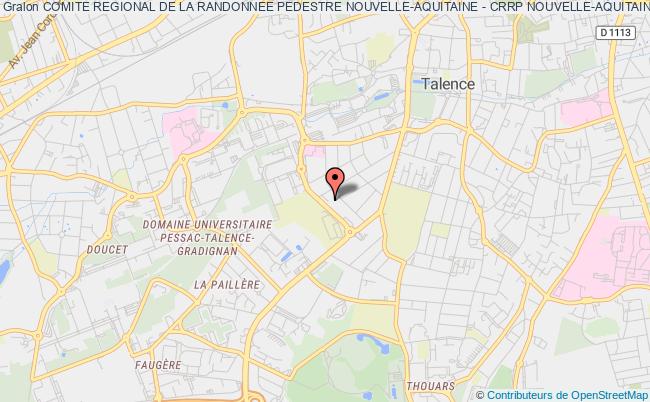plan association Comite Regional De La Randonnee Pedestre Nouvelle-aquitaine - Crrp Nouvelle-aquitaine Talence