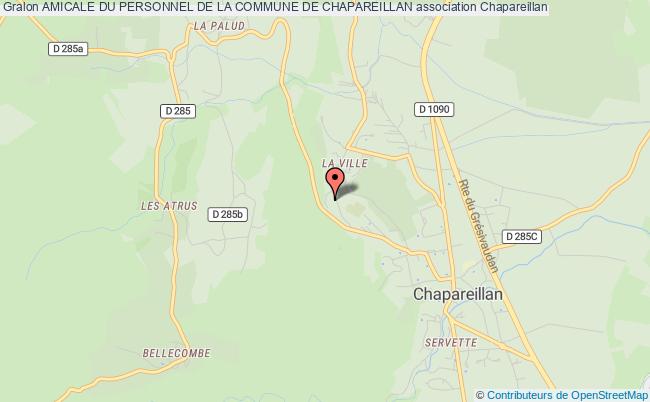 plan association Comite Social Du Personnel Des Services Municipaux De La Commune De Chapareillan Chapareillan