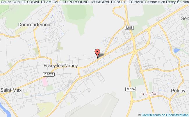 plan association Comite Social Et Amicale Du Personnel Municipal D'essey Les Nancy Essey-lès-Nancy