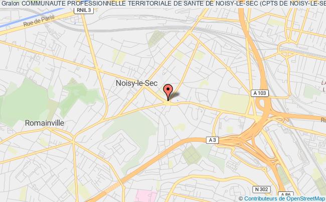 plan association Communaute Professionnelle Territoriale De Sante De Noisy-le-sec (cpts De Noisy-le-sec) Noisy-le-Sec