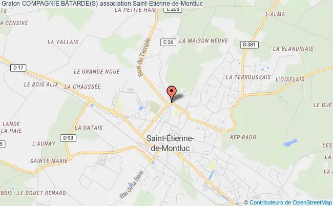 plan association Compagnie BÂtarde(s) Saint-Étienne-de-Montluc